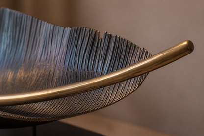 Agresta — Bronze on Nero Marquina marble sculpture by 1-OPH