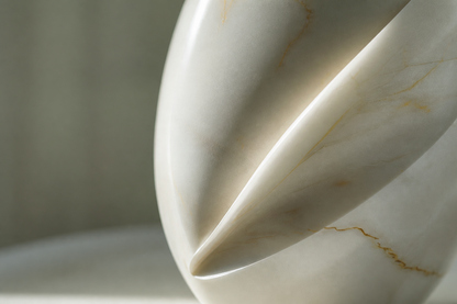 Primora — Marble egg sculpture by 1-OPH