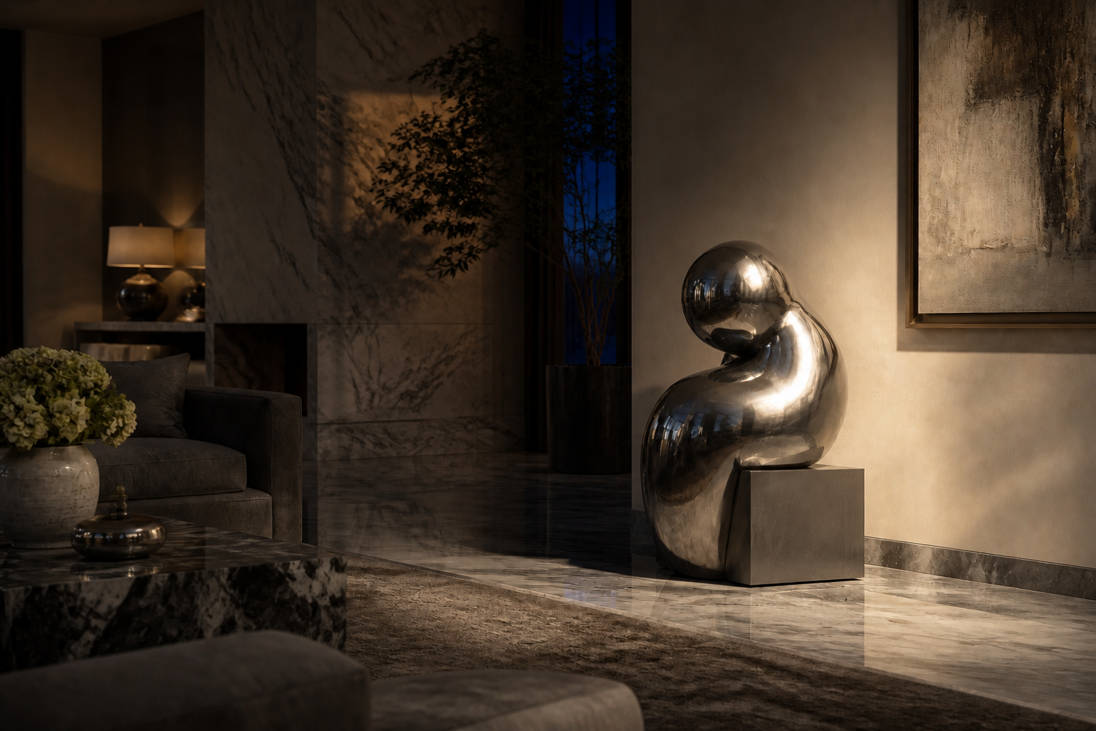 Austral — Stainless steel sculpture by 1-OPH