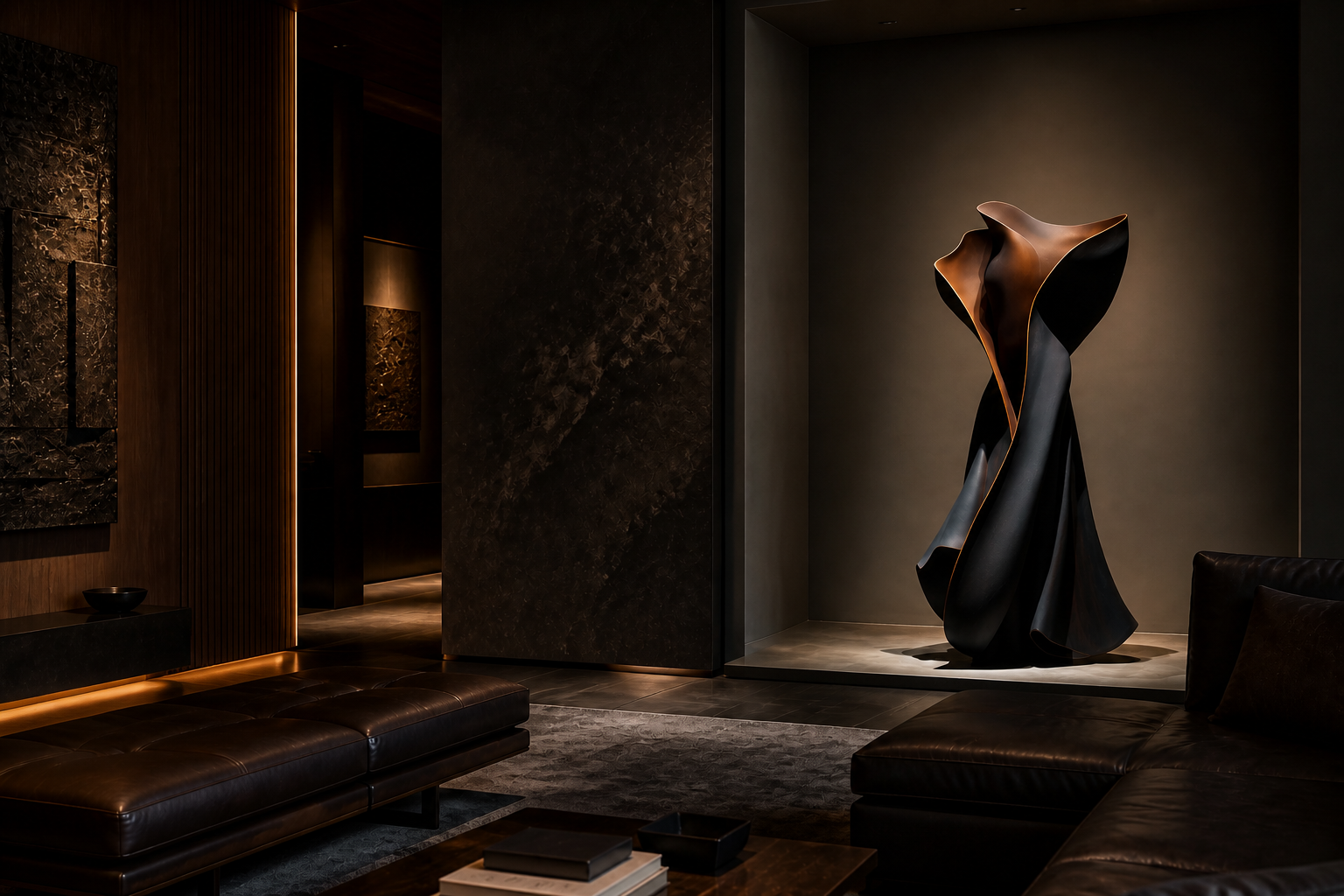 Sorgere — bronze sculpture by 1-OPH