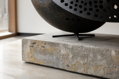 Frondosa — Bronze on stone sculpture by 1-OPH