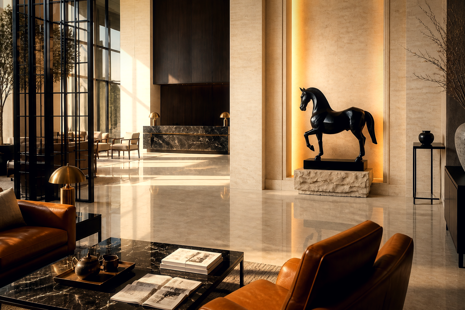 Radica — Bronze on stone sculpture by 1-OPH