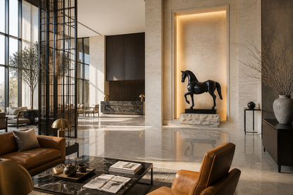 Radica — Bronze on stone sculpture by 1-OPH
