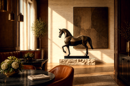 Verdor — Bronze on stone and marble sculpture by 1-OPH