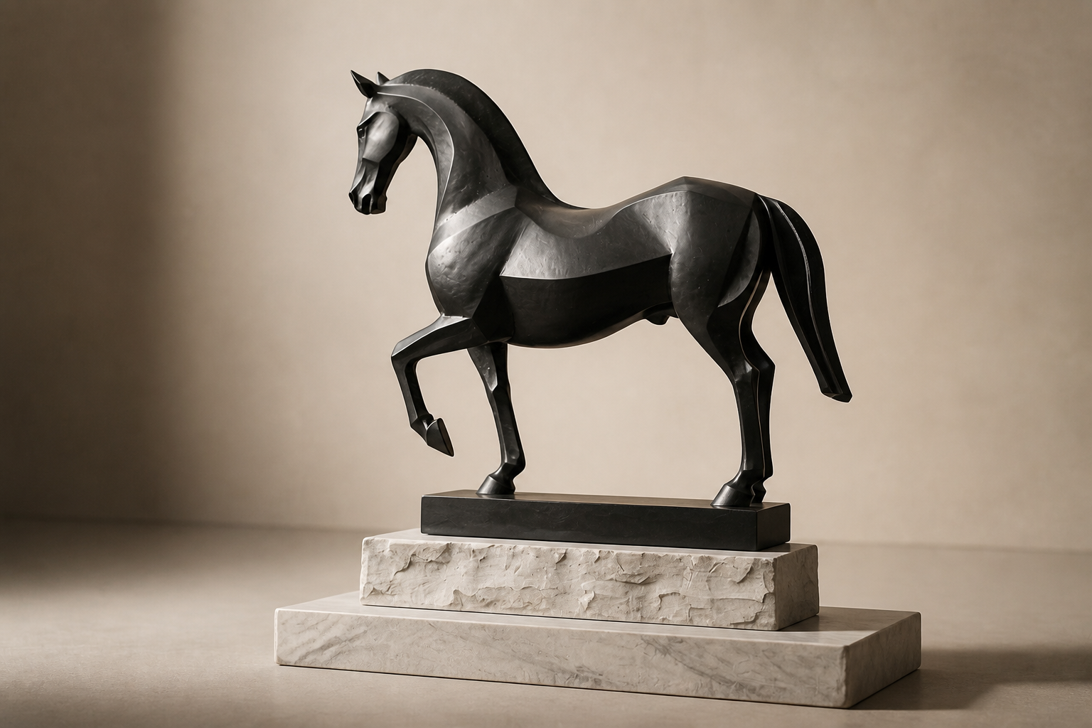 Verdor — Bronze on stone and marble sculpture by 1-OPH