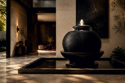 Alathfa — stone sphere fountain by 1-OPH