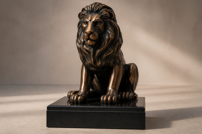 Carrizo — Bronze on black marble sculpture by 1-OPH