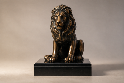 Carrizo — Bronze on black marble sculpture by 1-OPH