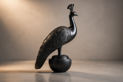 Jara — Bronze on Nero Marquina marble sculpture by 1-OPH