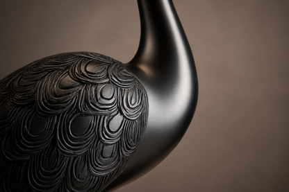 Jara — Bronze on Nero Marquina marble sculpture by 1-OPH