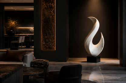 Alcornal — Marble sculpture by 1-OPH
