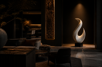 Alcornal — Marble sculpture by 1-OPH