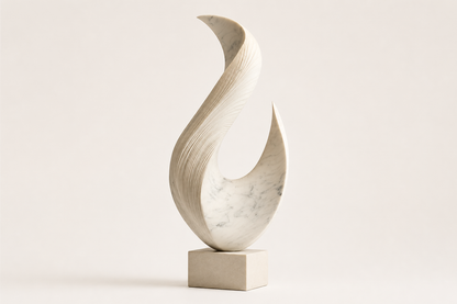 Alcornal — Marble sculpture by 1-OPH