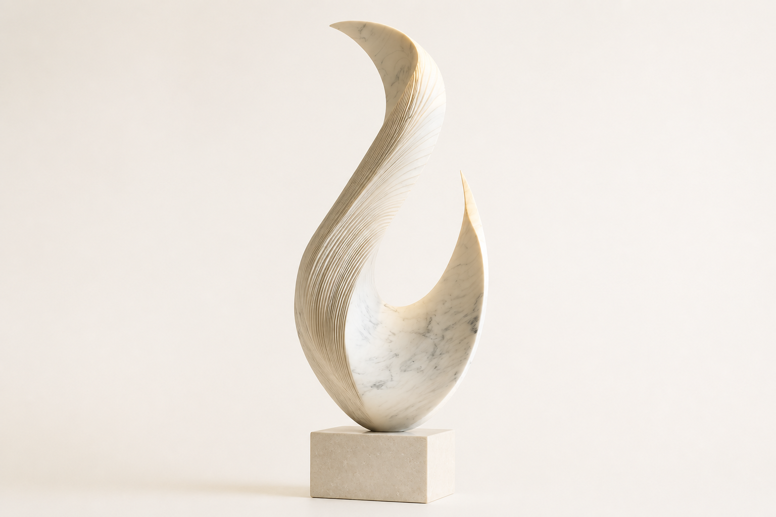 Alcornal — Marble sculpture by 1-OPH