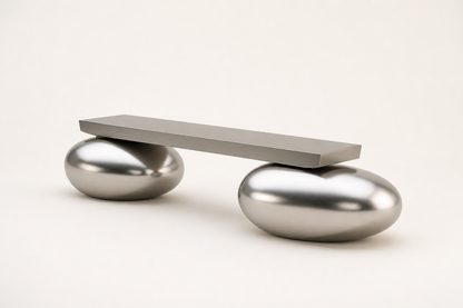 Repose — stainless steel 316 sculptural bench by 1-OPH