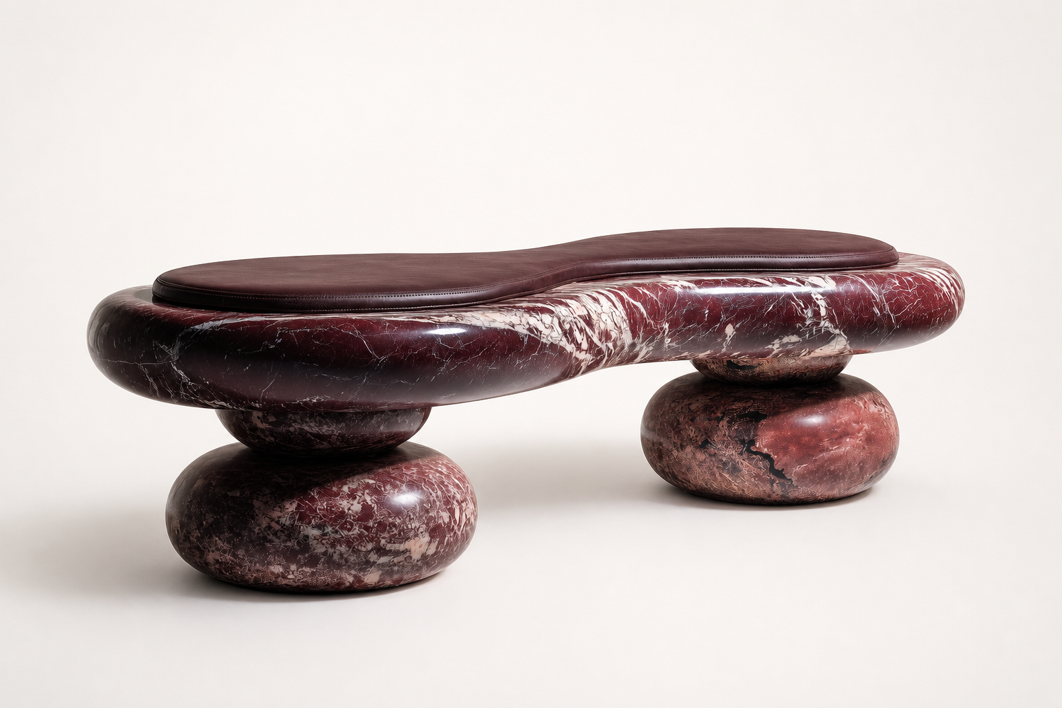 Kaze — stone sculptural bench by 1-OPH