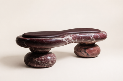 Kaze — stone sculptural bench by 1-OPH