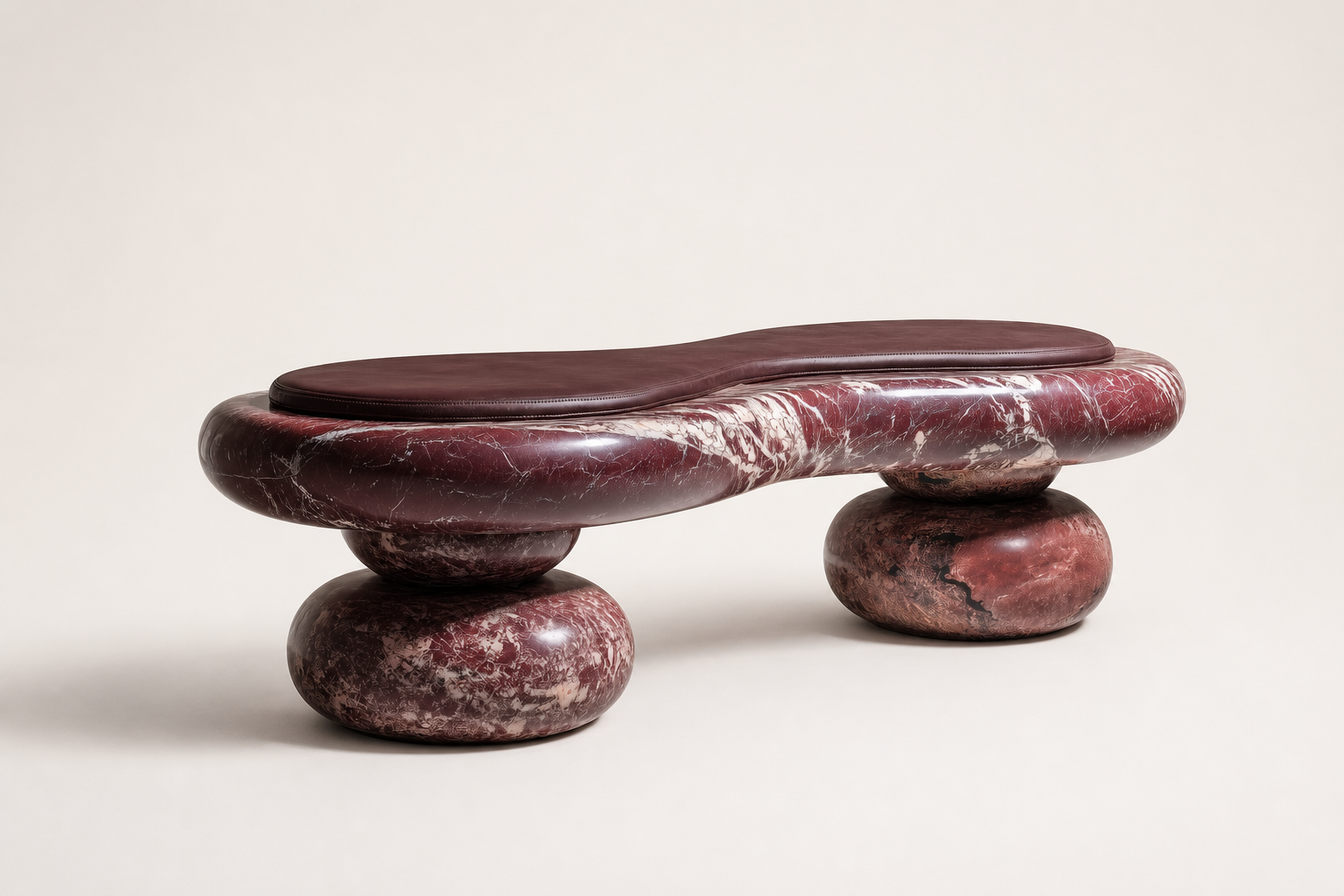 Kaze — stone sculptural bench by 1-OPH