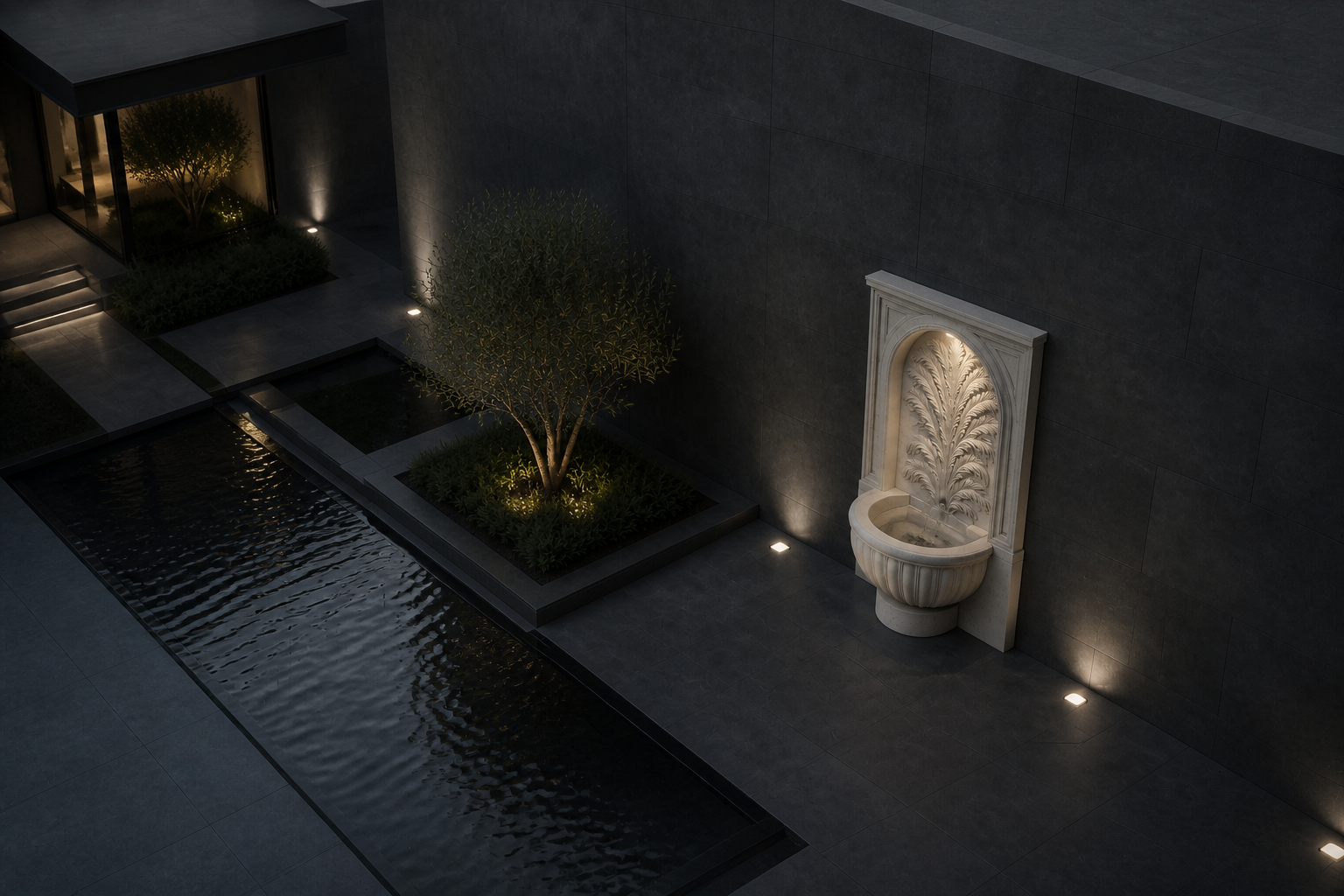 Mawj — stone fountain by 1-OPH