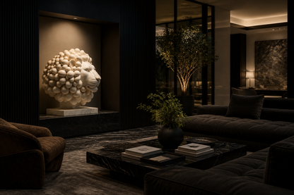 Encinar — Marble sculpture by 1-OPH