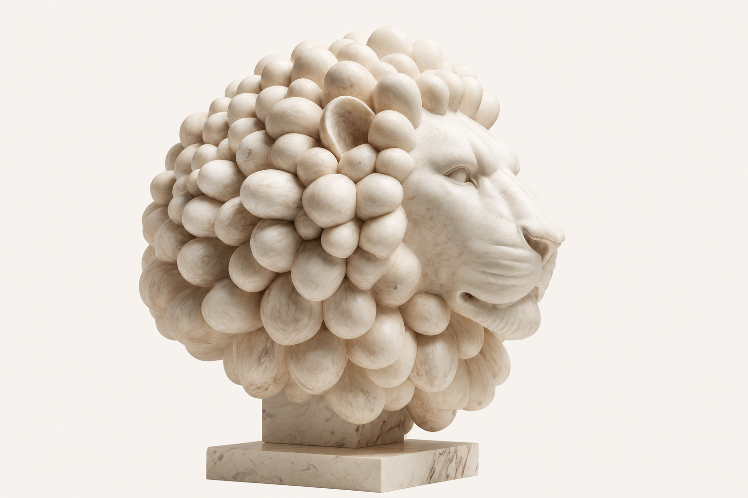 Encinar — Marble sculpture by 1-OPH
