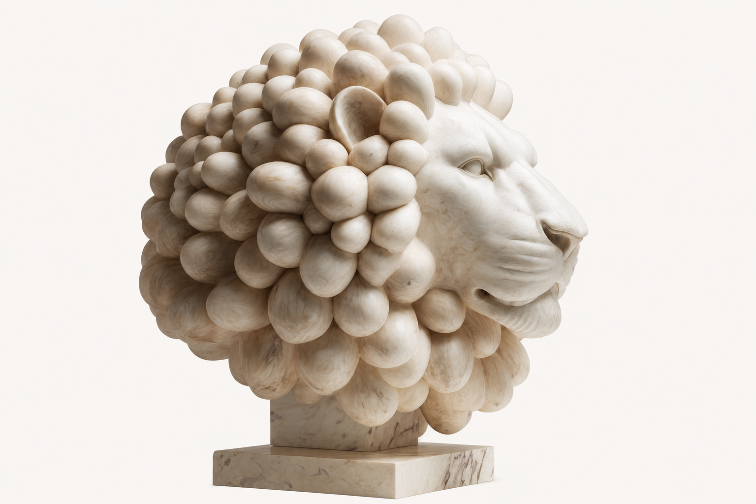 Encinar — Marble sculpture by 1-OPH