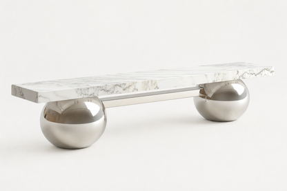 Grove — marble sculptural bench by 1-OPH