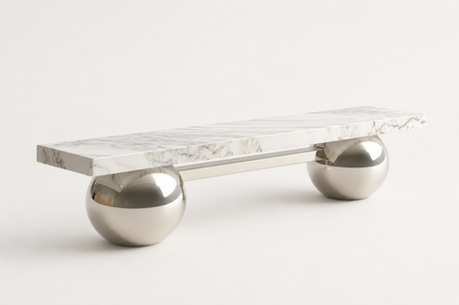 Grove — marble sculptural bench by 1-OPH