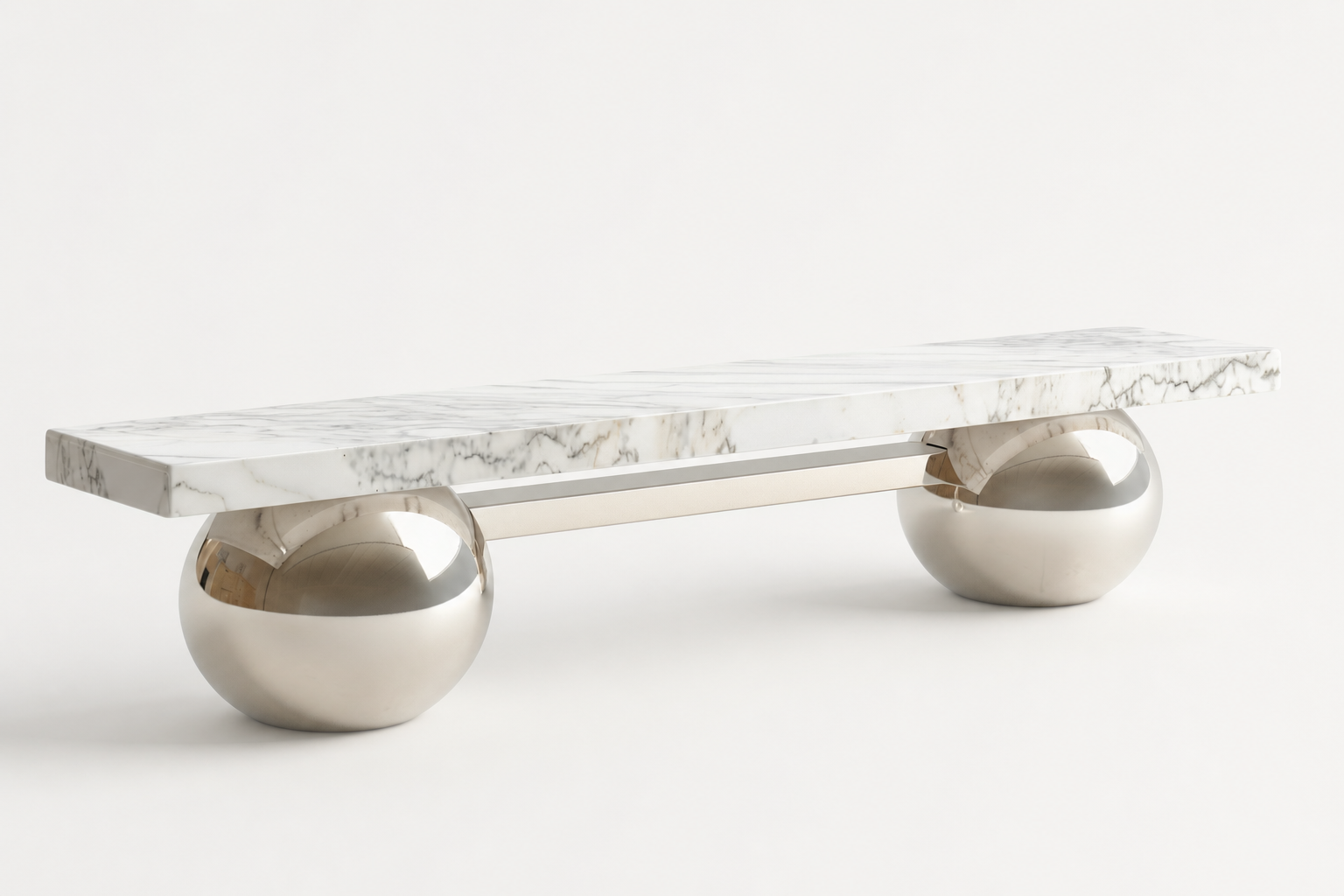 Grove — marble sculptural bench by 1-OPH