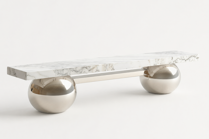 Grove — marble sculptural bench by 1-OPH