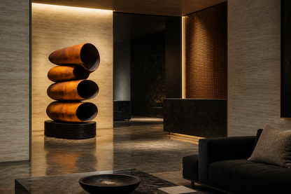 Thimphu — corten steel monolith by 1-OPH