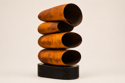 Thimphu — corten steel monolith by 1-OPH