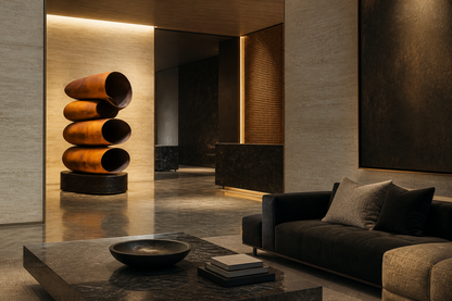 Thimphu — corten steel monolith by 1-OPH