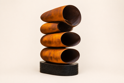 Thimphu — corten steel monolith by 1-OPH