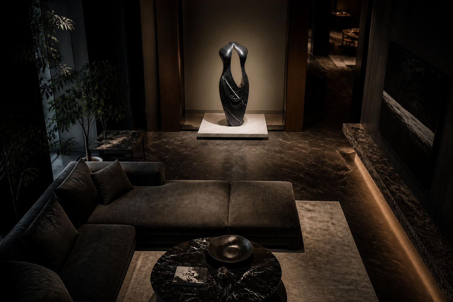 Aplomb — stone sculpture by 1-OPH