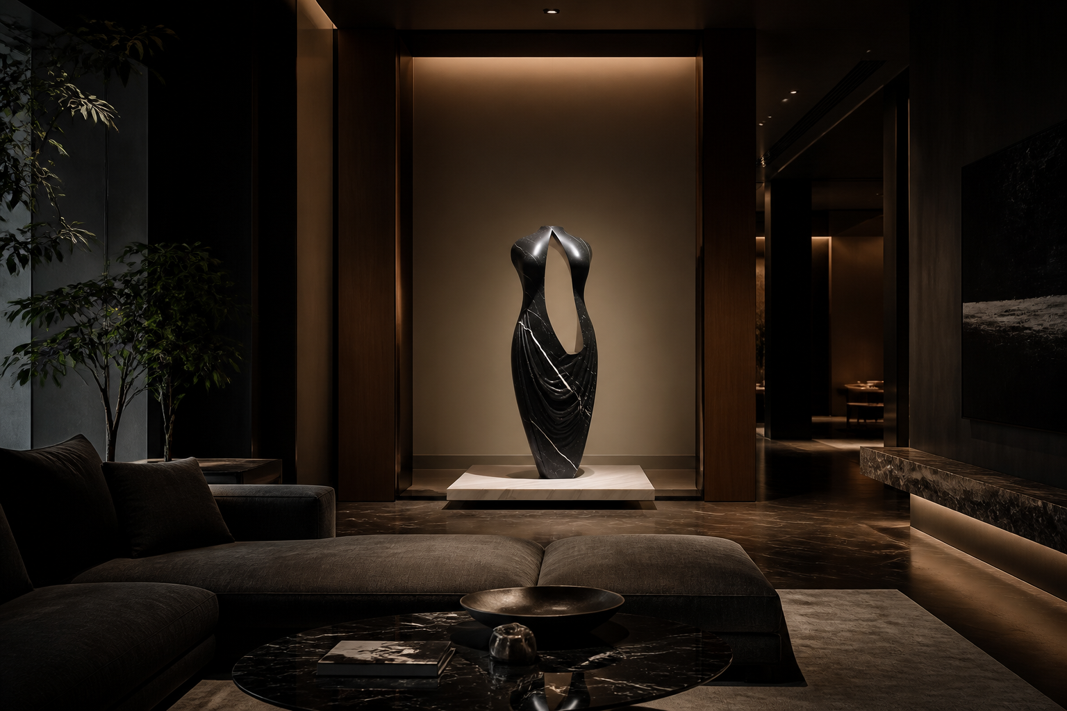 Aplomb — stone sculpture by 1-OPH
