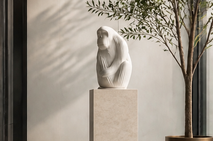 Savana — Marble sculpture by 1-OPH
