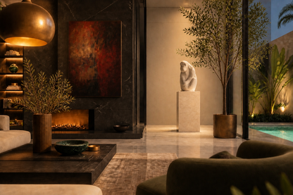 Savana — Marble sculpture by 1-OPH
