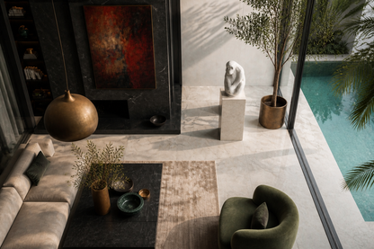 Savana — Marble sculpture by 1-OPH