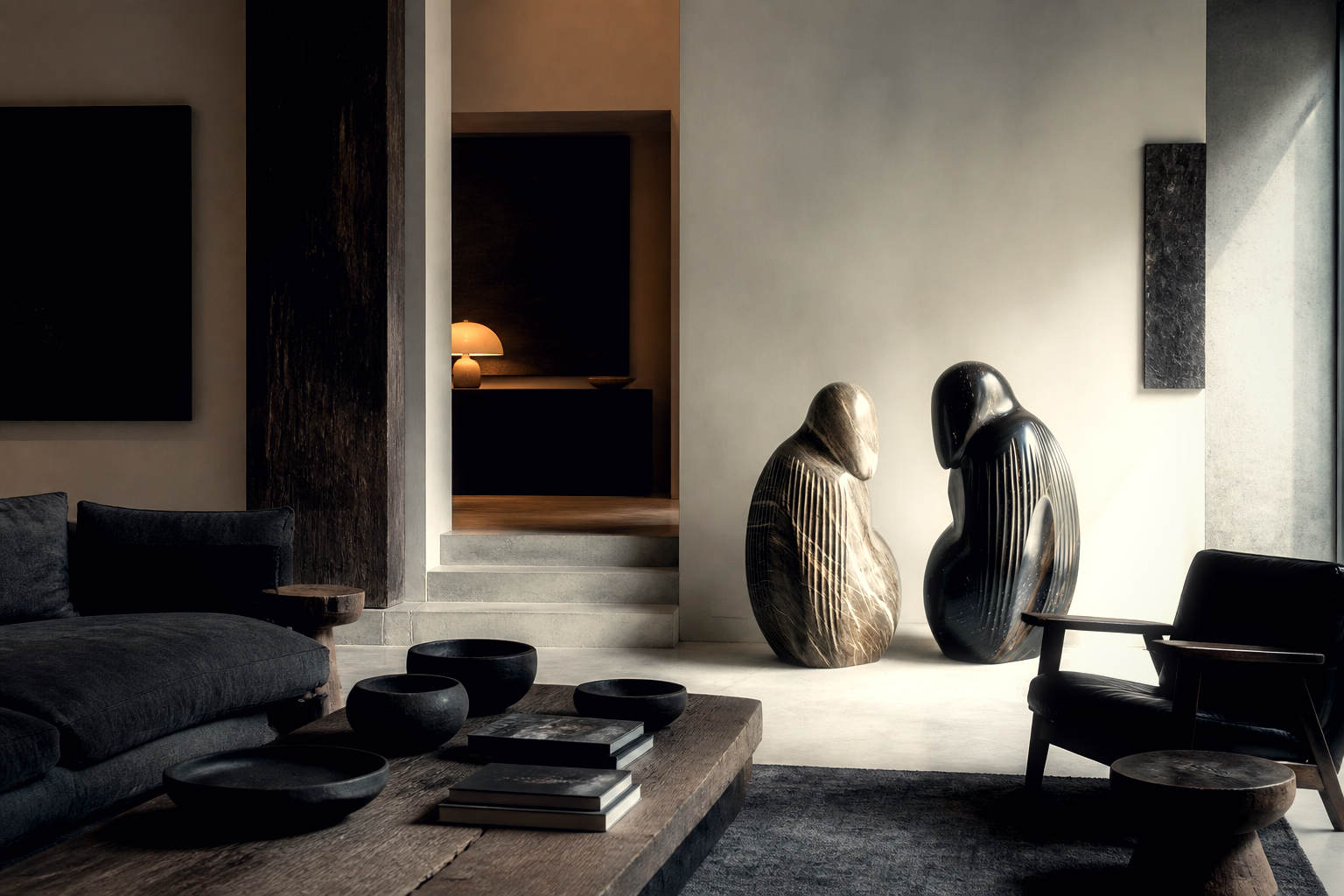 Estepa — Marble sculpture by 1-OPH