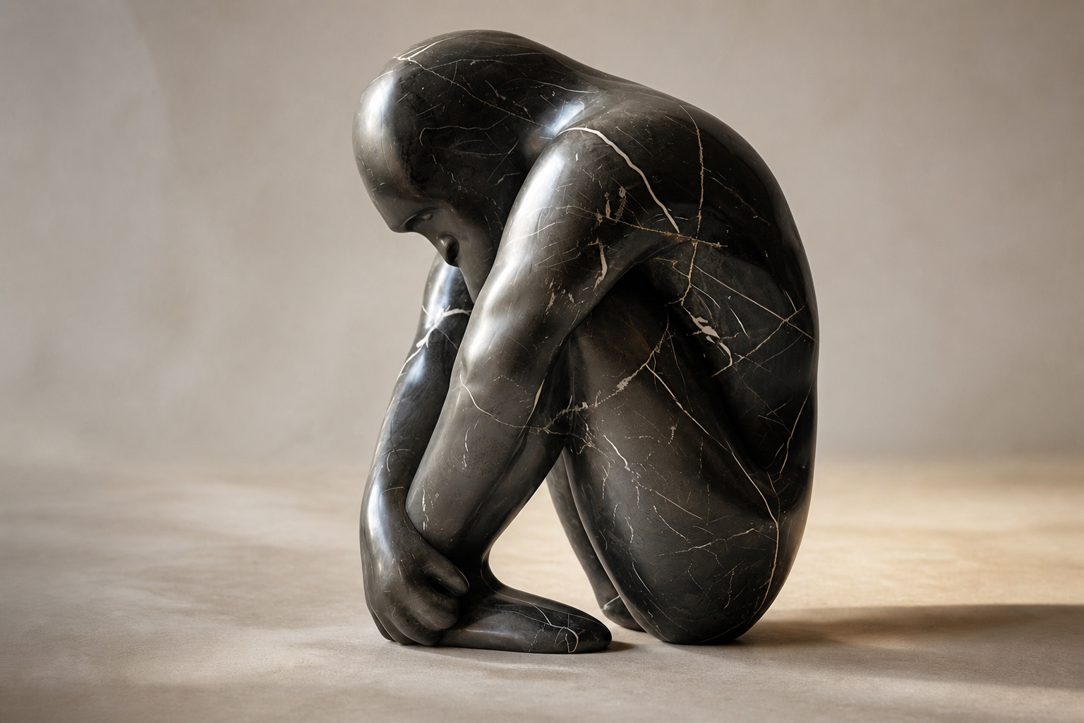 Torsione — stone sculpture by 1-OPH