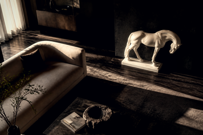 Pampa — Marble sculpture by 1-OPH