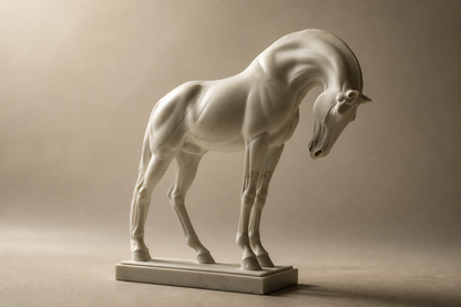Pampa — Marble sculpture by 1-OPH
