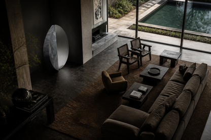 Alnilam — Marble and stainless steel sculpture by 1-OPH