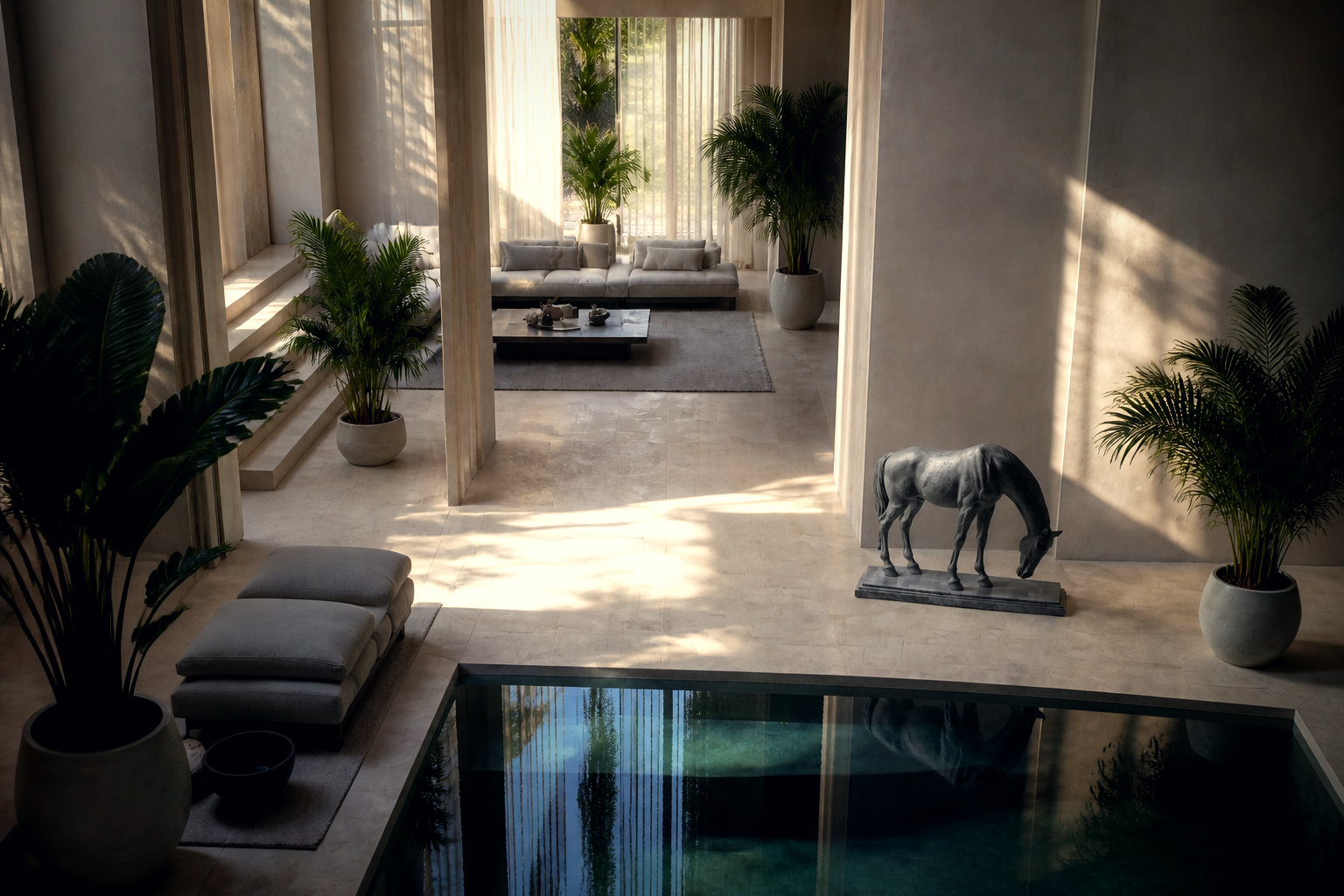 Prado — Marble sculpture by 1-OPH