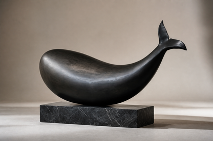 Ribazo — Bronze on black marble sculpture by 1-OPH