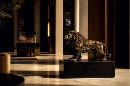 Puna — Bronze on Nero Marquina marble sculpture by 1-OPH