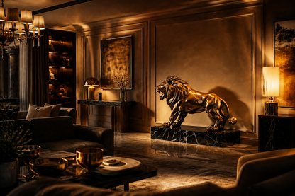 Puna — Bronze on Nero Marquina marble sculpture by 1-OPH