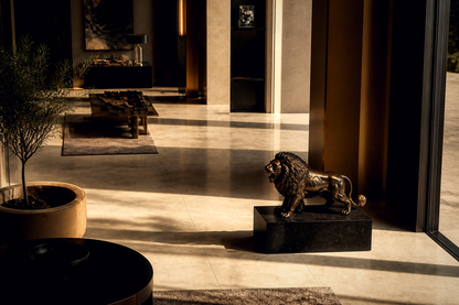 Puna — Bronze on Nero Marquina marble sculpture by 1-OPH