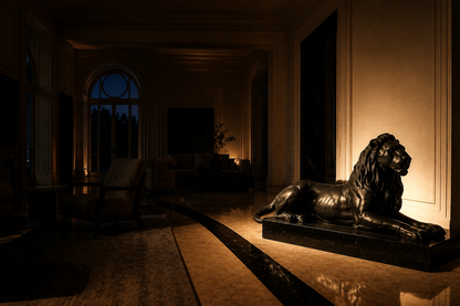 Salar — Black marble sculpture by 1-OPH